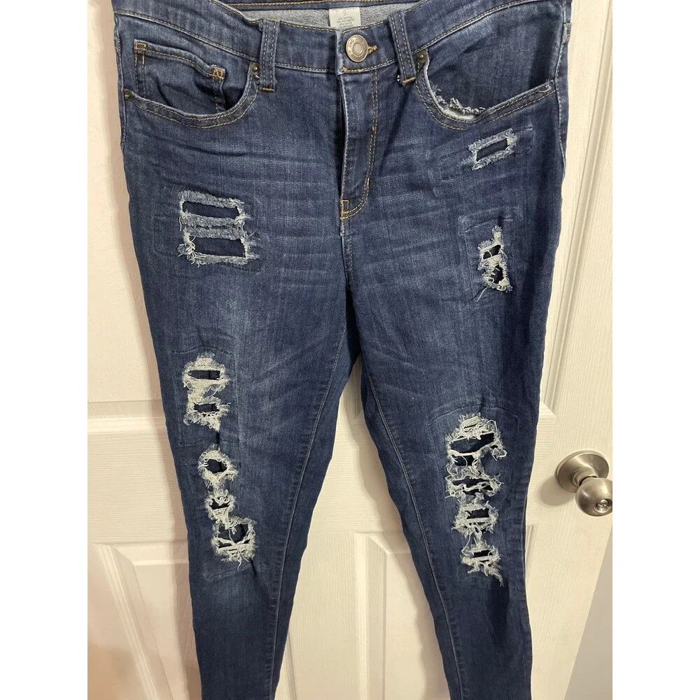 Mudd Skinny Distressed Jeans Size 9